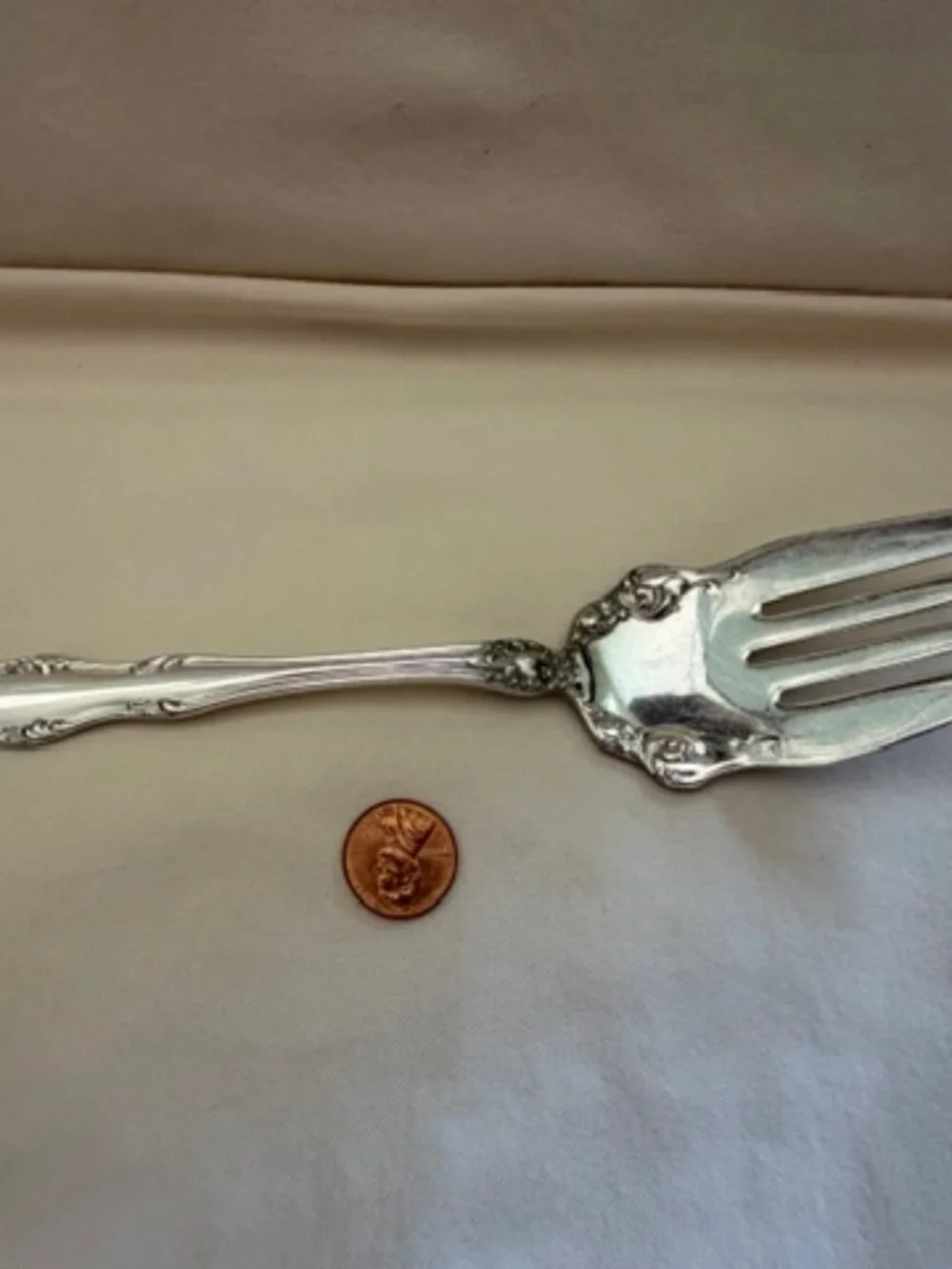 Antique silverplate serving